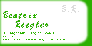 beatrix riegler business card